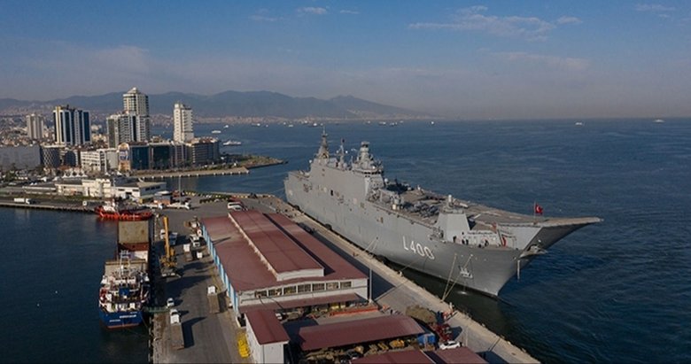 Milli Savunma Bakanlığı paylaştı: TCG Anadolu gemimiz, İzmir Limanı’nı ziyaret ediyor