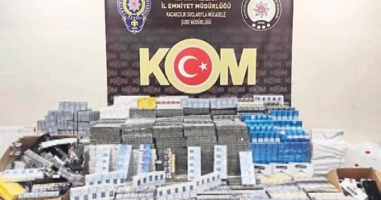 İzmir’de 10 milyon TL’lik kaçak ürün ele geçirildi