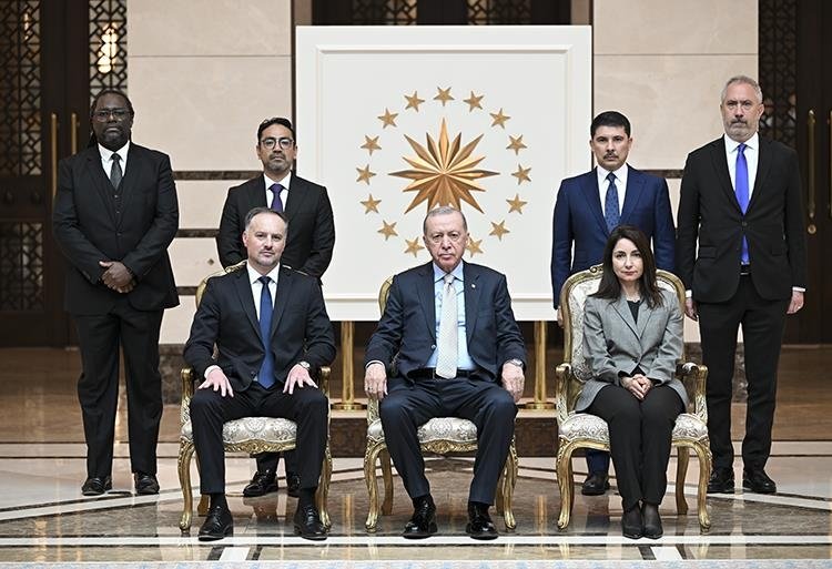 Başkan Erdoğan, 5 ülkenin büyükelçisini kabul etti
