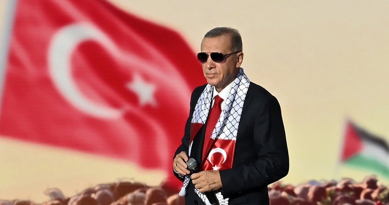 Başkan Erdoğan’dan Büyük Filistin Mitingi’nde tarihi mesajlar: Gazze için kıyamdayız