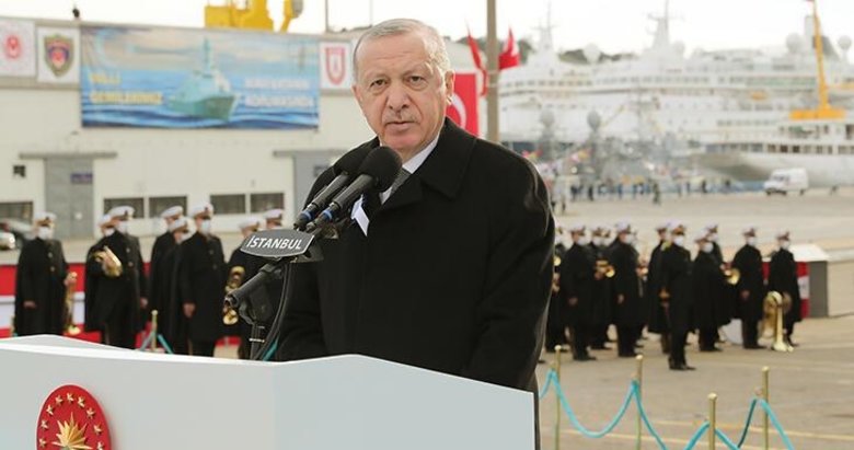 Milli fırkateyn İstanbul denizle buluştu! Başkan Erdoğan’dan törende çarpıcı mesajlar