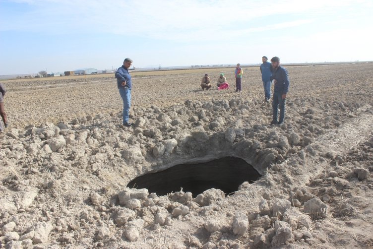 Korkutan görüntü! Tarlada çalışırken fark etti