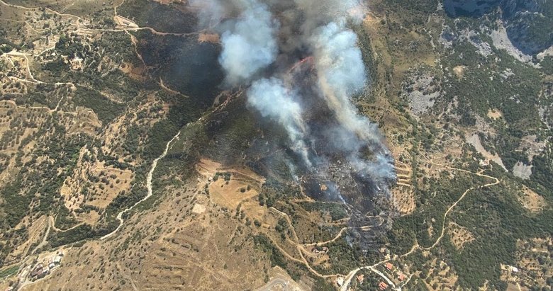 Son dakika: İzmir ve Manisa’da orman yangını! Havadan ve karadan müdahale sürüyor
