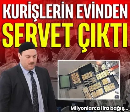 Kurişlerin evinden servet çıktı