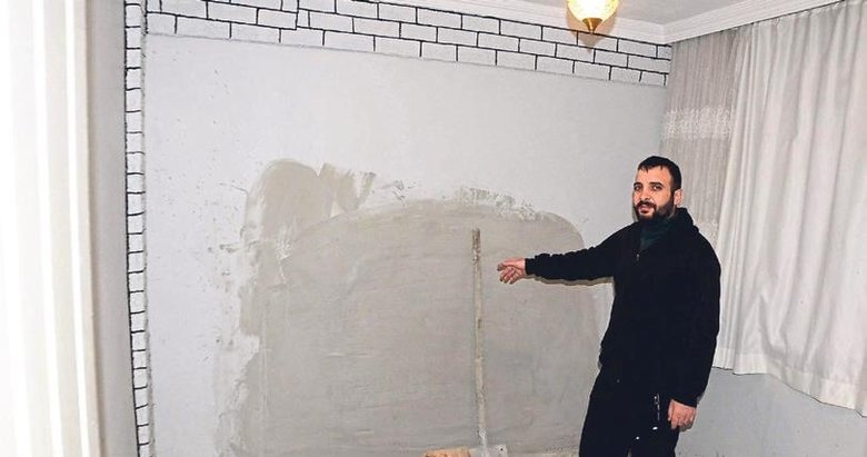 Duvarda delik açıp komşusunu soydu