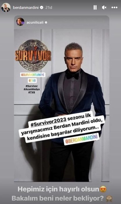 Acun Ilıcalı açıkladı! Survivor 2023’ün üçüncü yarışmacısı...