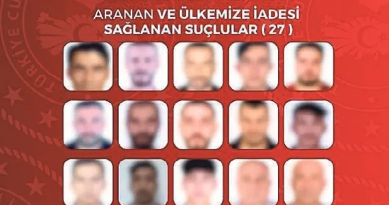 Kırmızı bülten ile aranan şahıslara büyük operasyon