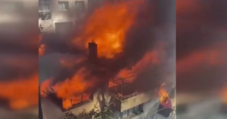 İzmir’de korkutan yangın! Alevler tüm binayı sardı