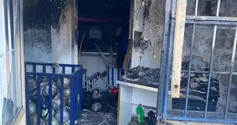 İzmirspor tesislerinde yangın çıktı