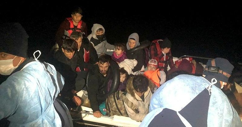 Yunanistan unsurlarınca geri itilen 18 göçmen kurtarıldı