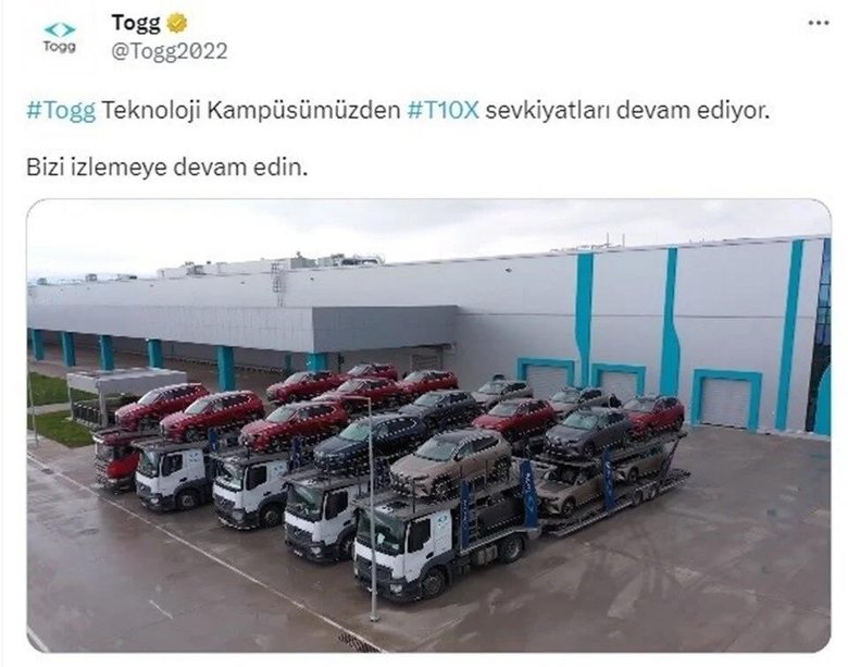 Togg yüklü TIR’lar yolda! İlk sevkiyat başladı: Teslim noktaları arasında İzmir de var