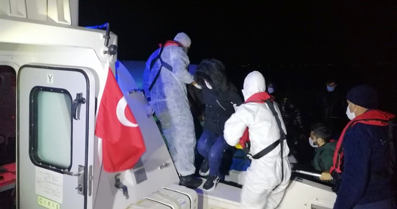 Marmaris’te 24 göçmen kurtarıldı