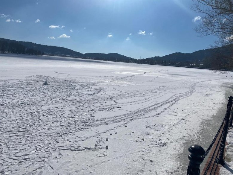 İzmir’in yüksekleri donuyor! Gölcük Gölü tamamen buz tuttu