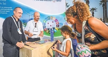 İEF’de ziyaretçilerin karbon ayak izi ölçüldü