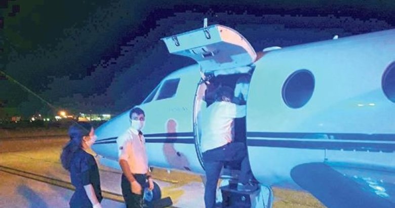 Libya vatandaşı ambulans uçakla Türkiye’ye getirildi