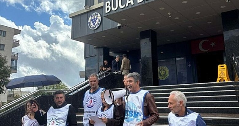 Buca Belediyesi memurları yeniden eyleme başladı