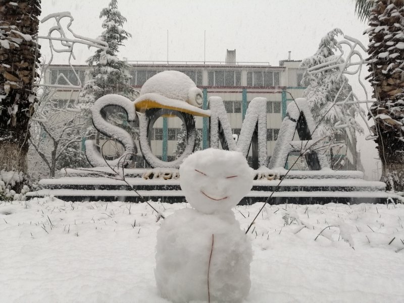 Soma’ya 3 yıl aradan sonra kar yağdı