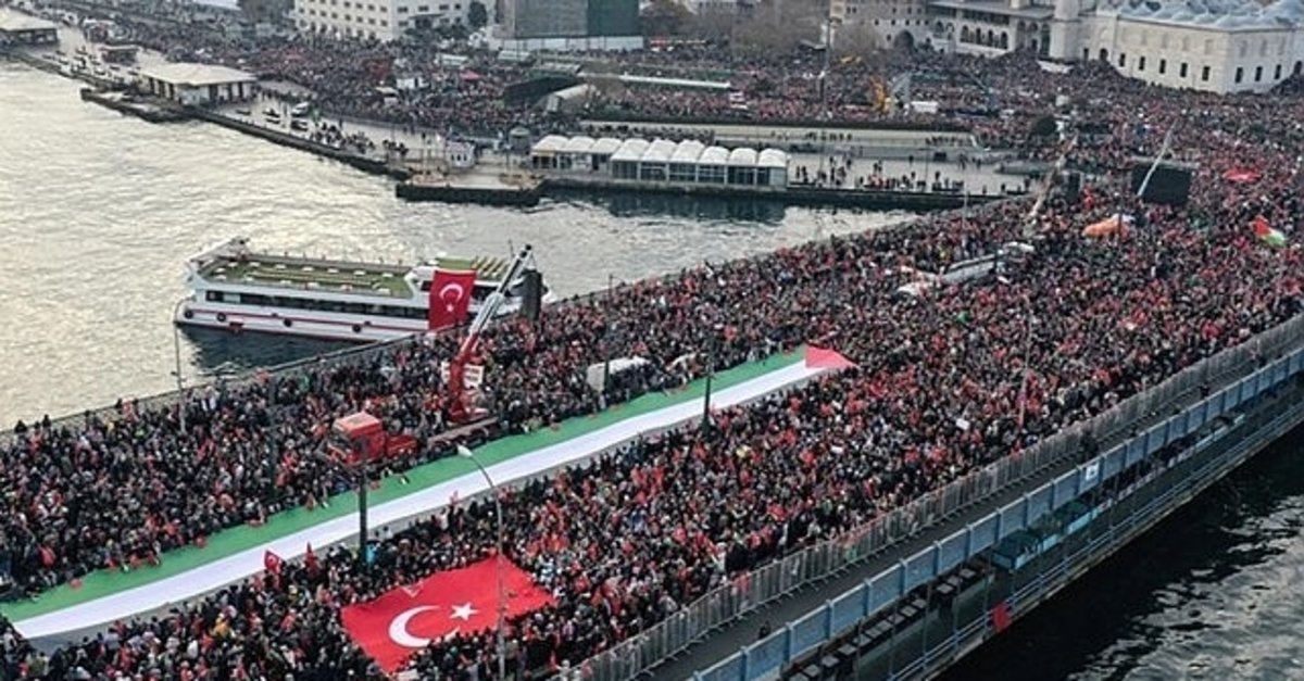 Milyonlar Galata Köprüsü'nde Gazze için buluşacak: Sinmiyoruz, susmuyoruz Filistin’i unutmuyoruz!