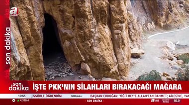 İşte PKK’nın silahları bırakacağı mağara
