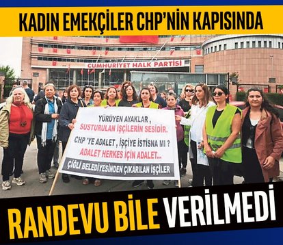 Kadın emekçiler CHP’nin kapısında