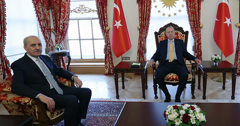 Başkan Erdoğan, TBMM Başkanı Kurtulmuş’u kabul etti