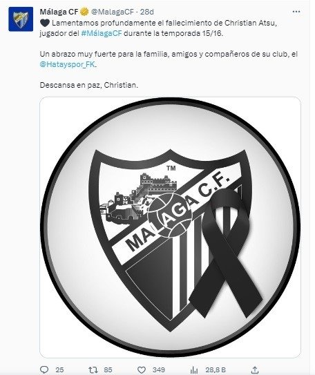 Christian Atsu için taziye mesajları yayımlanıyor