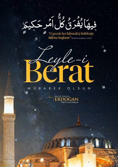 Başkan Erdoğan’dan Berat Kandili paylaşımı