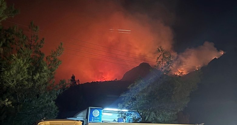 Menteşe yangını 3’ncü günün sonunda kısmen kontrol altında