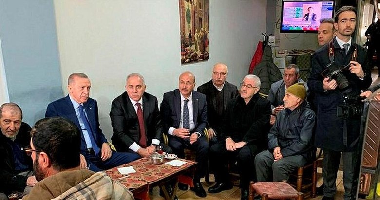 Başkan Erdoğan, Fatih’te esnaf ziyareti yaptı