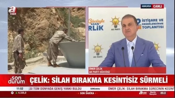 AK Parti Sözcüsü Ömer Çelik: TBMM’de Terörsüz Türkiye komisyonunun kurulduğunu göreceğiz