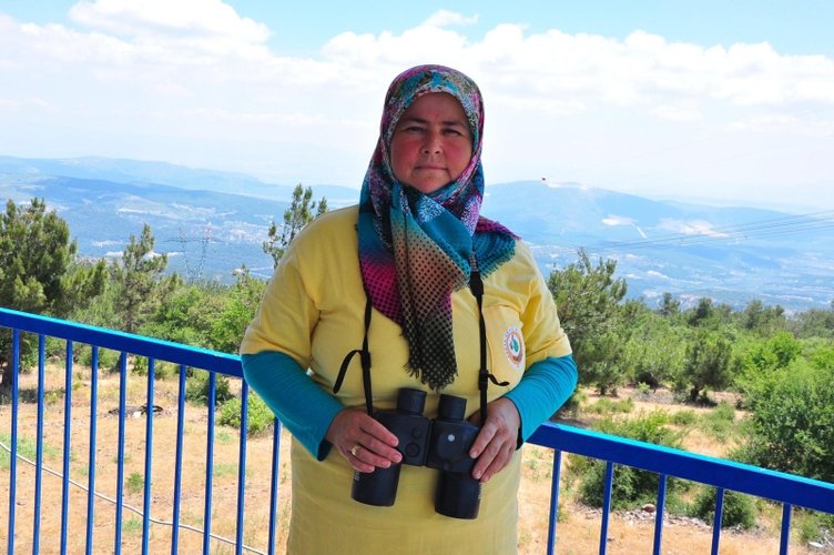 Orman yangınlarından etkilendi göreve başladı! Yunt Dağı’nda gönüllü nöbet