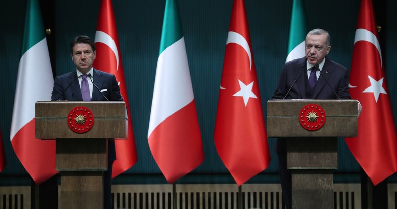Başkan Erdoğan ile İtalya Başbakanı Giuseppe Conte’den önemli açıklamalar