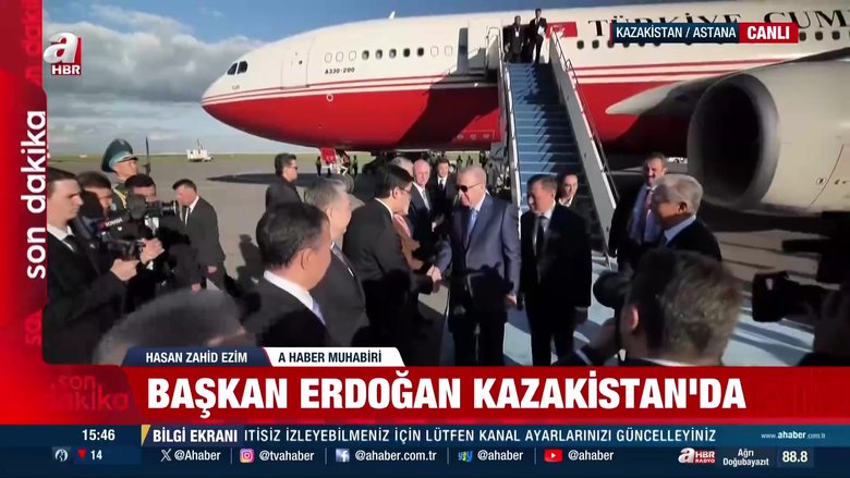 Başkan Erdoğan Kazakistan'da