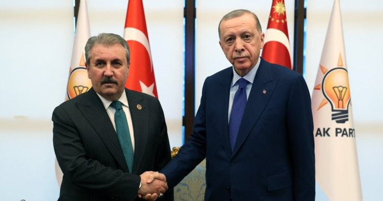 Başkan Erdoğan Mustafa Destici ile görüştü