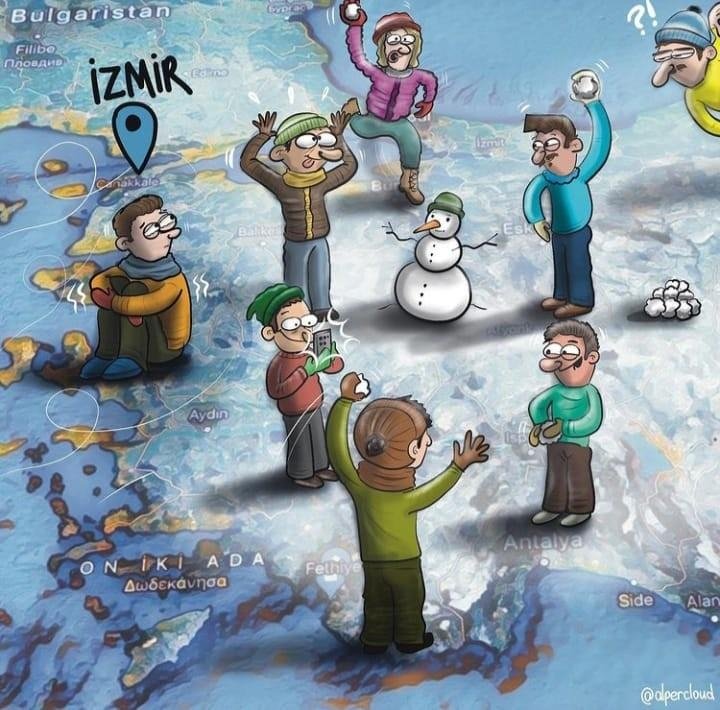 Kar her yere yağdı, İzmir’e neden yağmadı? Meteoroloji cevapladı!