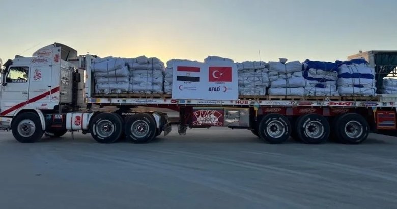 AFAD’dan Gazze açıklaması! Ateşkes sonrası 100 tır malzeme Gazze’ye ulaştı