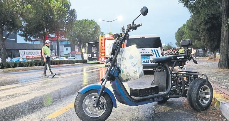 Otobüsün altında feci ölüm