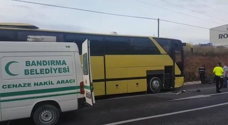 Bandırma’da feci otobüs kazası