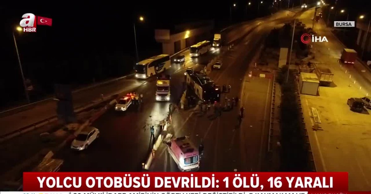 Didim E Gelen Yolcu Otobusu Devrildi 1 Olu Cok Sayida Yarali