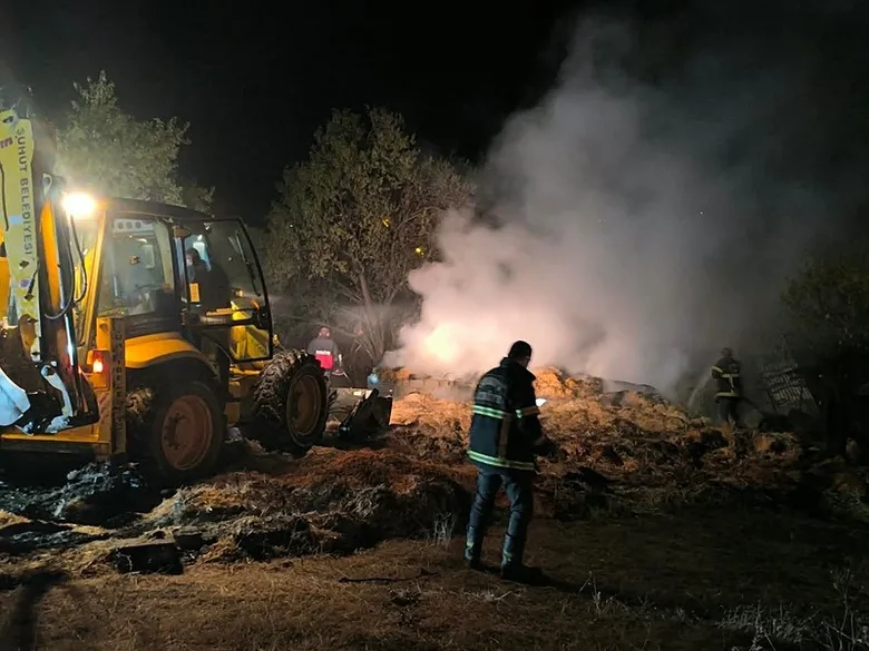 Afyon’da yangın felaketi: 6 büyükbaş hayvan telef oldu