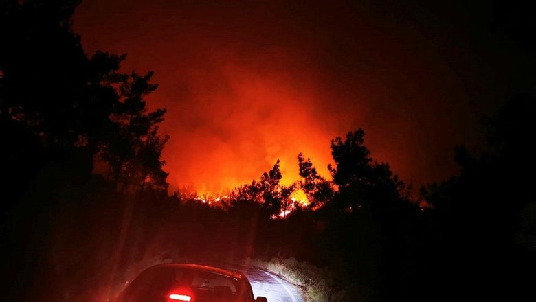 Marmaris’te orman yangını! Tüm ekipler teyakkuz halinde
