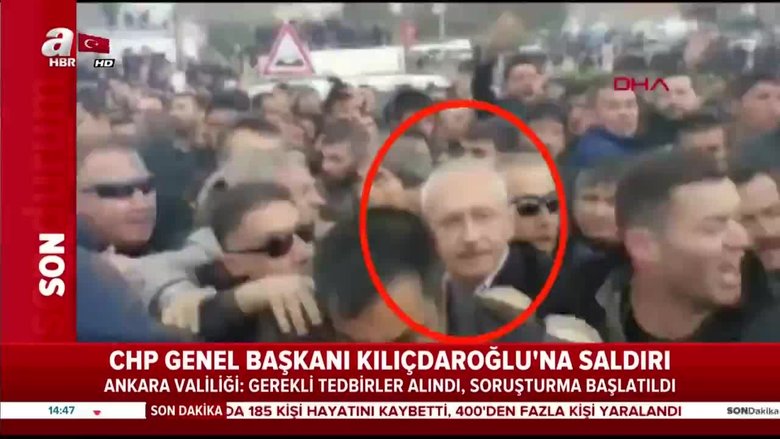 Şehit cenazesinde CHP liderine yumruk