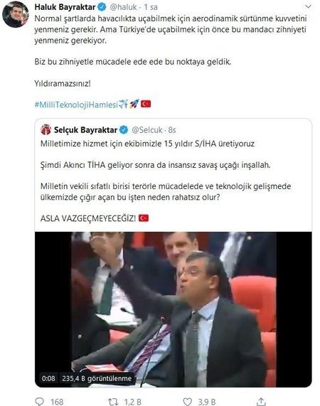 Selçuk Bayraktar’dan Özgür Özel’e tokat gibi cevap