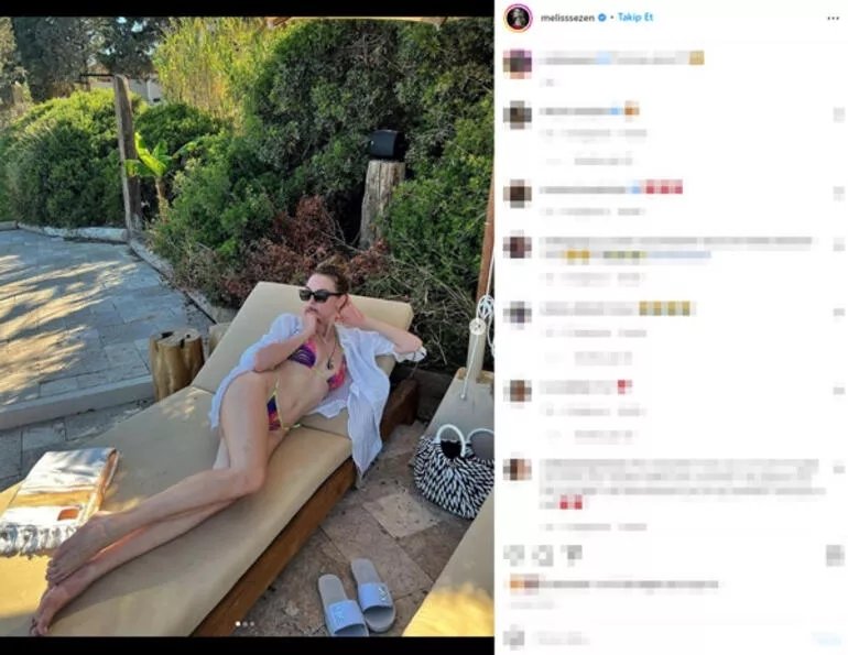 Melis Sezen’in ayakları sosyal medyada tartışma yarattı