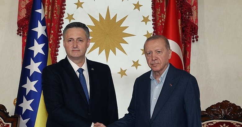 Başkan Erdoğan Bosna Hersek Konsey Başkanı Becirovic’i karşıladı