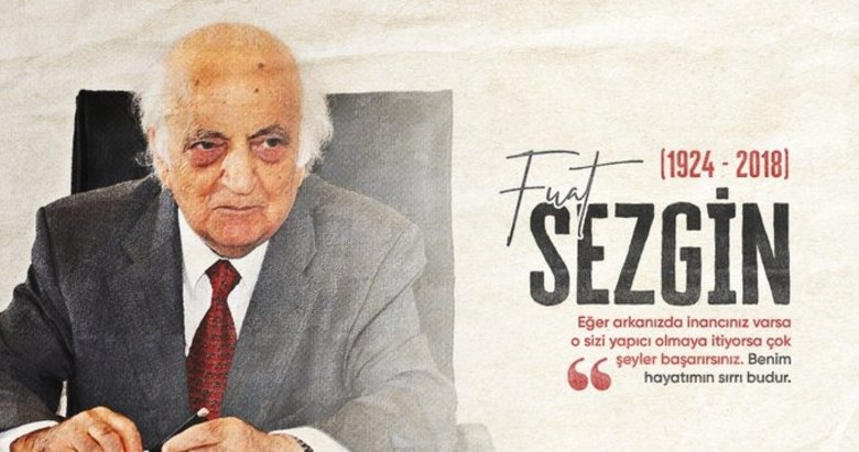Başkan Erdoğan’dan tarihçi Prof. Dr. Fuat Sezgin paylaşımı