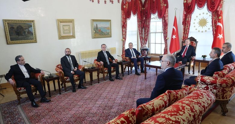 Cumhurbaşkanı Erdoğan 4 ülkenin bakanlarını kabul etti