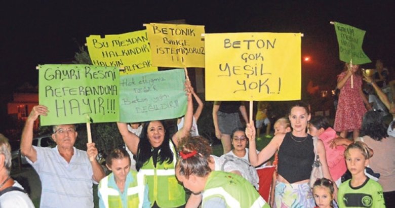 Marmarisliler beton değil yeşil alan istiyor