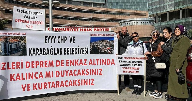 İzmir’de kentsel dönüşüme belediyeden engel! Vatandaşlar CHP Genel Merkezi’nin kapısına dayandı