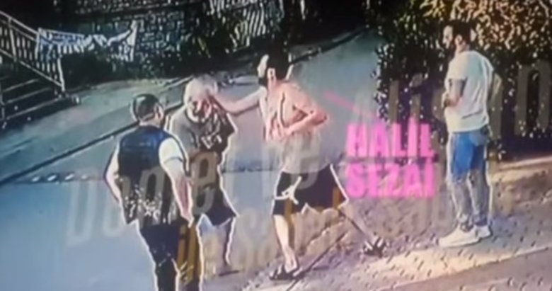 Halil Sezai’nin babası yaşındaki adamı dövdüğü anlar ortaya çıktı